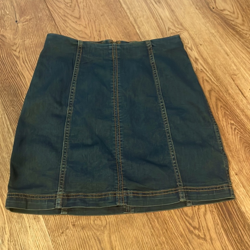 💛Free People stylish denim mini skirt, 8